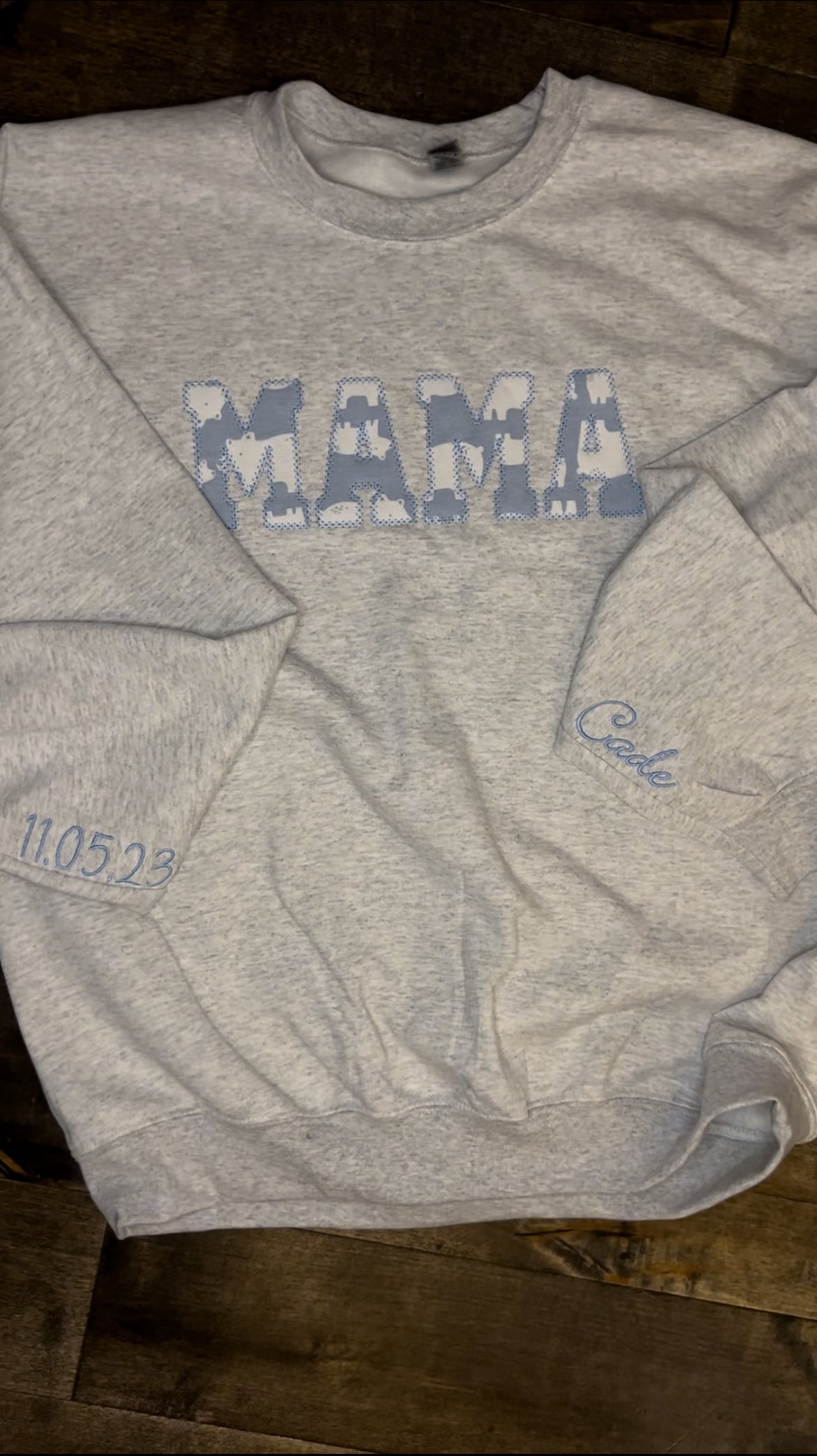 Diamond Stitch Keepsake Crew
