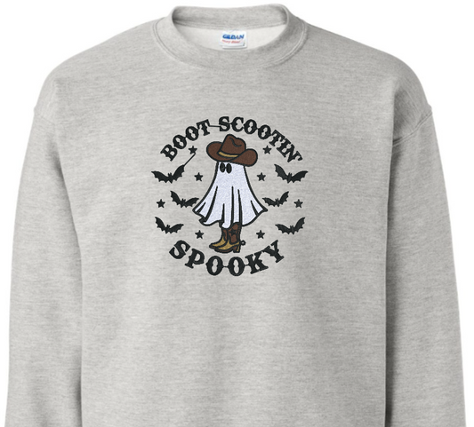 Boot Scootin' Embroidered Crew